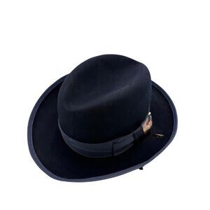 Godfather Navy Blue Homburg Hat SIZE XL
